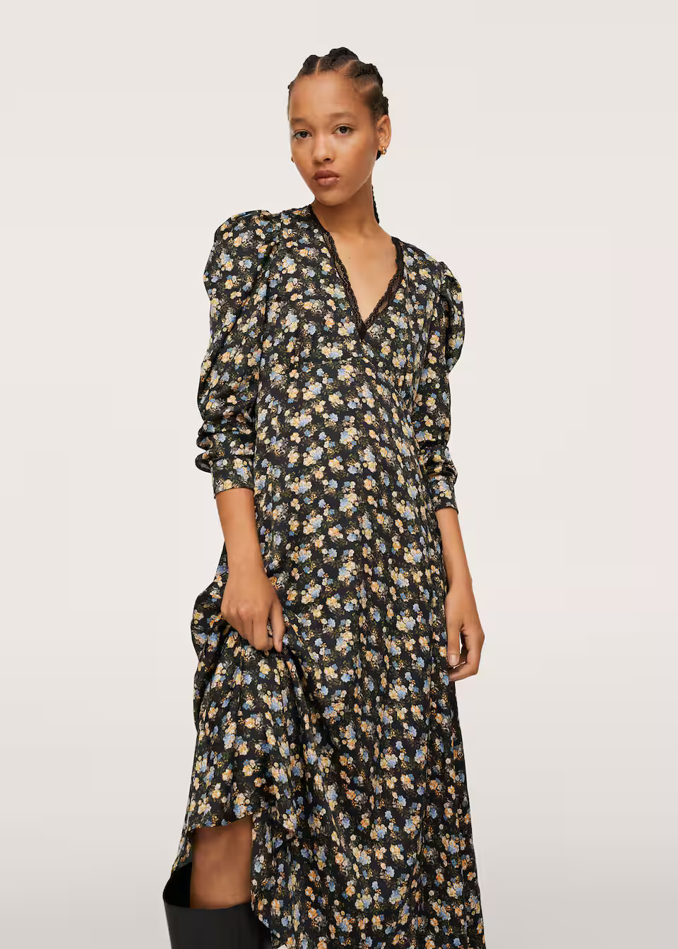 Flowy printed dress | MANGO (US)