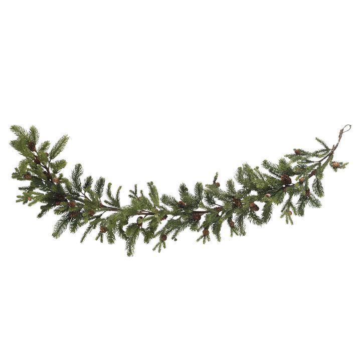 Faux Pine w/ Pine Cones Garland | West Elm (US)