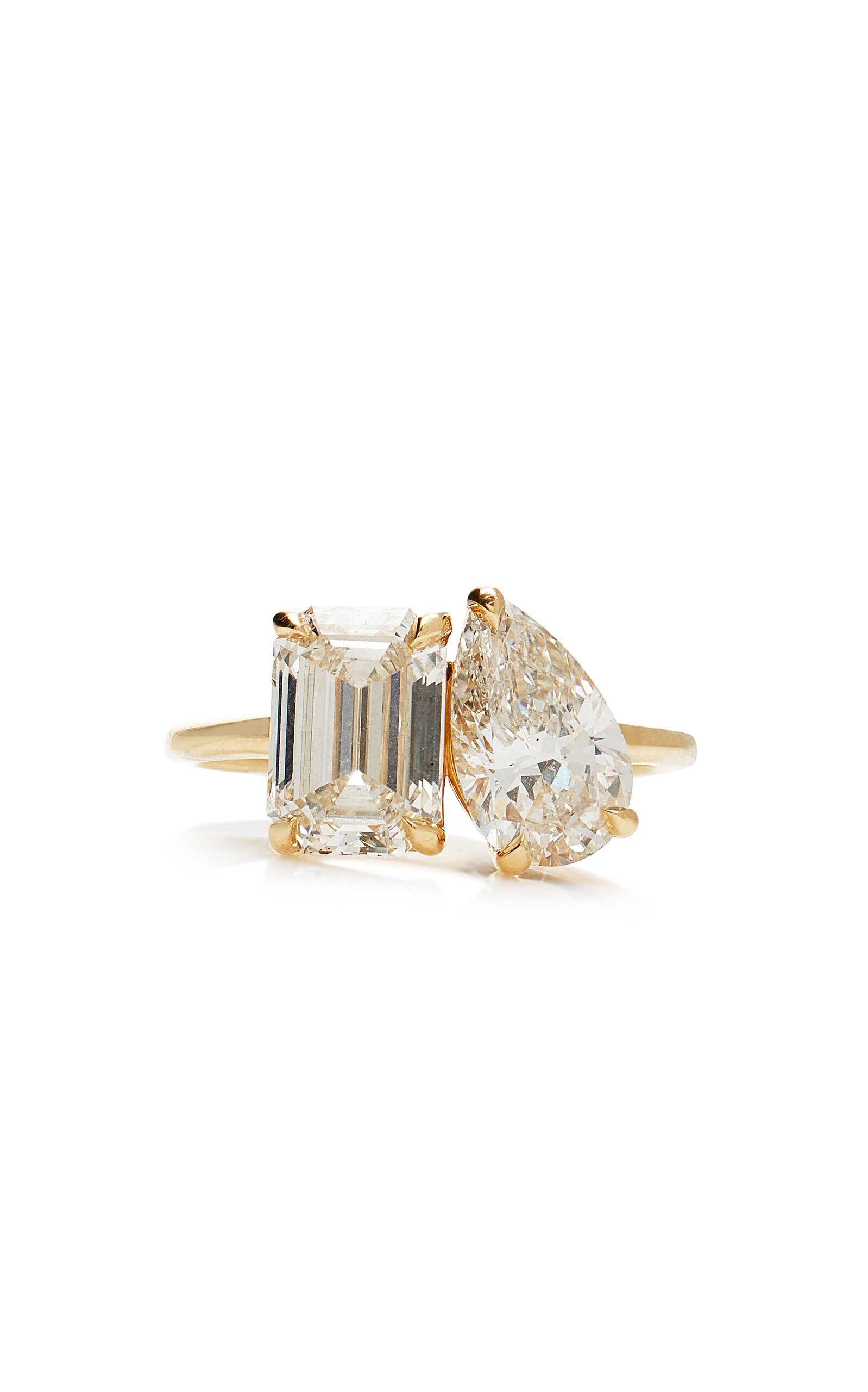 Toi Et Moi 18K Gold Diamond Ring | Moda Operandi (Global)