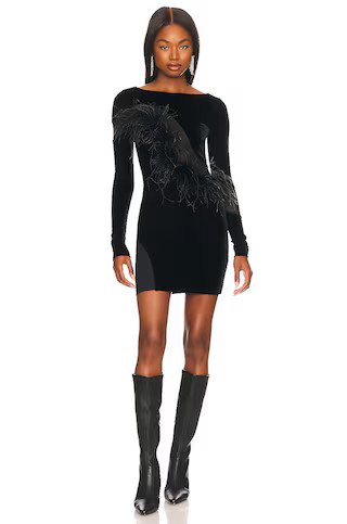 Camila Coelho Florence Mini Dress in Black from Revolve.com | Revolve Clothing (Global)