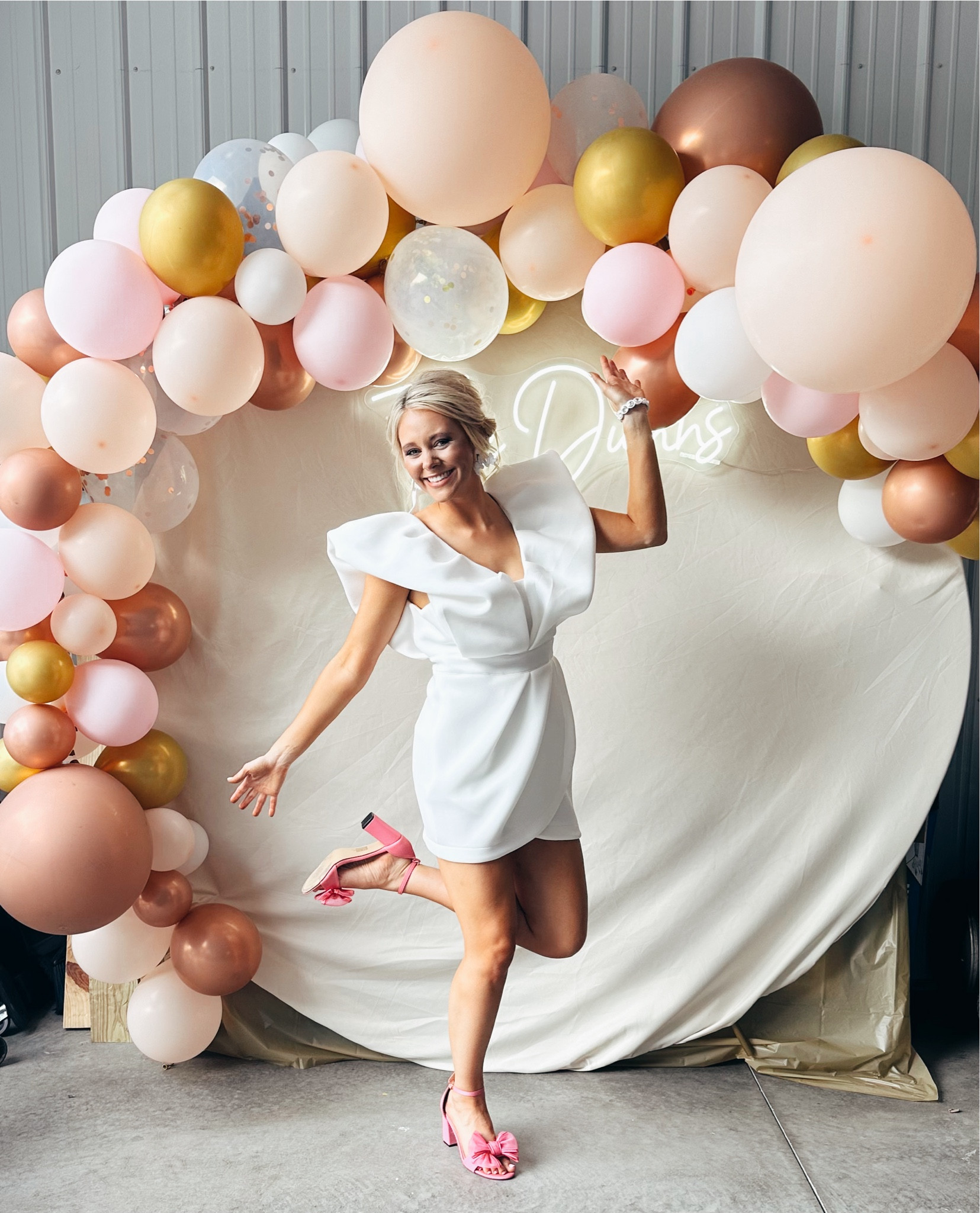 Bridal shower dress! 
Size medium!
Shoes from Shein

#LTKParties #LTKFindsUnder100