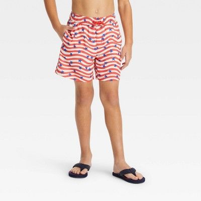 Boys' Relaxed Quick Dry 'Above the Knee' Pull-On Shorts - Cat & Jack™ Red | Target