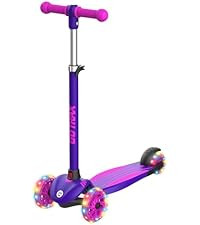 Gotrax KS1 Kids Kick Scooter, LED Lighted Wheels and 3 Adjustable Height Handlebars, Lean-to-Stee... | Amazon (US)