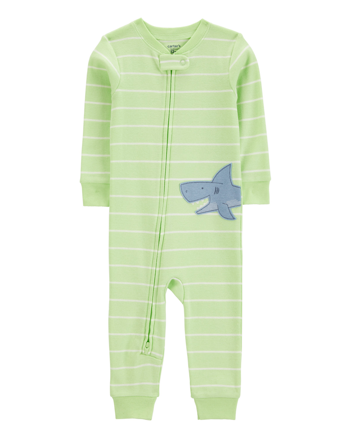 Toddler Boy Shark Striped Snug Fit Cotton Footless 1-Piece Pajamas - Green - Carter's | Carter's | Carter's Inc