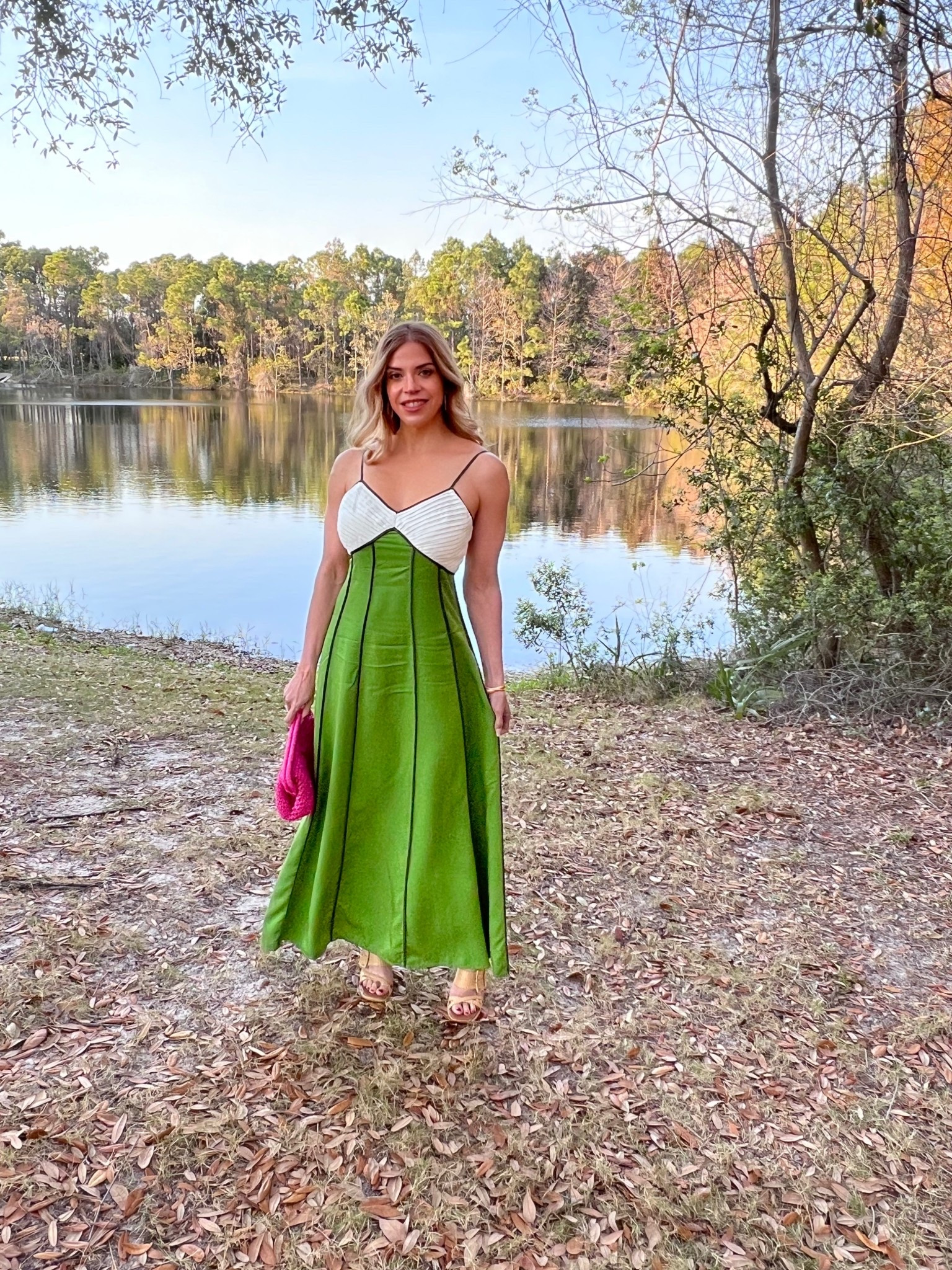 Spring is here, and it’s time to add some color! 🌸💚 This green dress paired with the perfect pop of magenta  is perfect for brightening up your day. Bold, vibrant, and ideal for daytime fun. #SpringVibes #ColorPop #OOTD

#LTKSeasonal #LTKStyleTip #LTKPetite