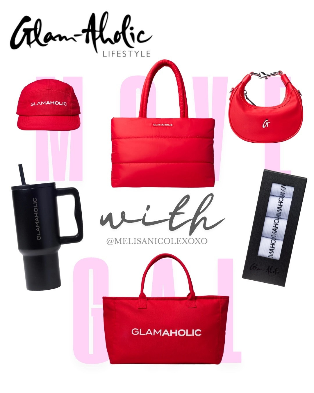Calling all Glam-Aholics to the front. New products alert featuring Glam-Aholic Lifestyle’s latest drop, Move with GAL 

#MovewithGAL
#GlamAholicLifestyle #GlamaholicFinds 

#LTKSaleAlert #LTKItBag #LTKActive