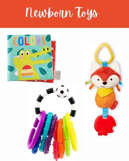 Toys that your newborn will actually interact with 
Crinkle book
Sassy rings
Skip hop teethe & chime fox 
Car seat toys
Stroller toys 
Simple toys
Amazon finds
Walmart finds 
Baby toys 
Baby must haves 


#LTKGiftGuide #LTKbump #LTKbaby