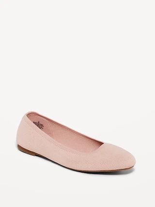 Knit Almond-Toe Ballet Flats For Women | Old Navy (US)