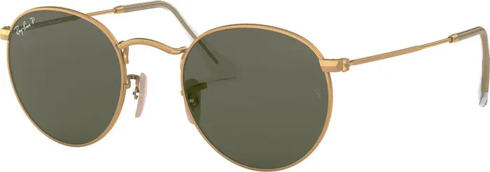 50mm Polarized Round Sunglasses | Nordstrom