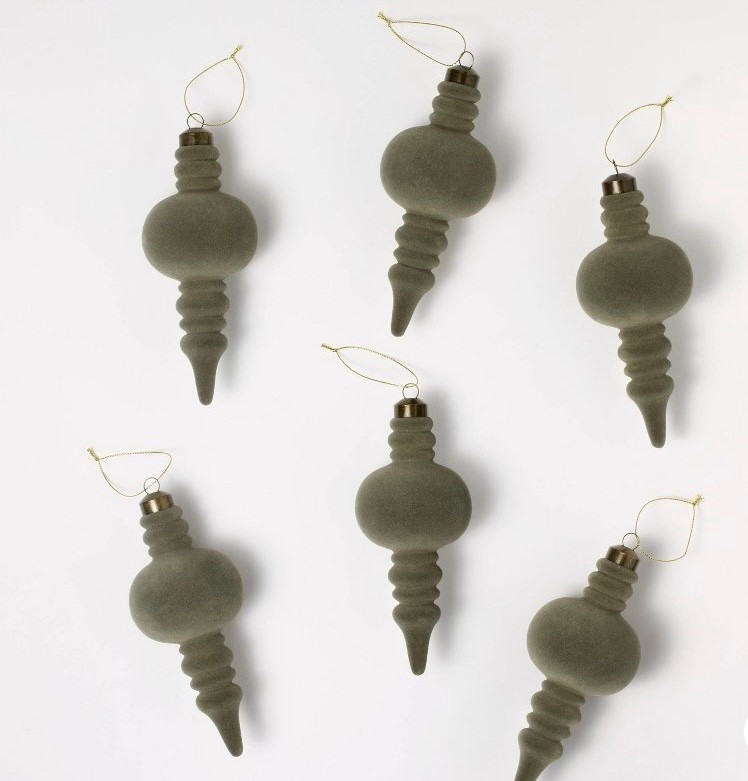 Set of 6 Velvet Finial Christmas Ornaments 

#LTKHome #LTKFindsUnder50 #LTKSeasonal