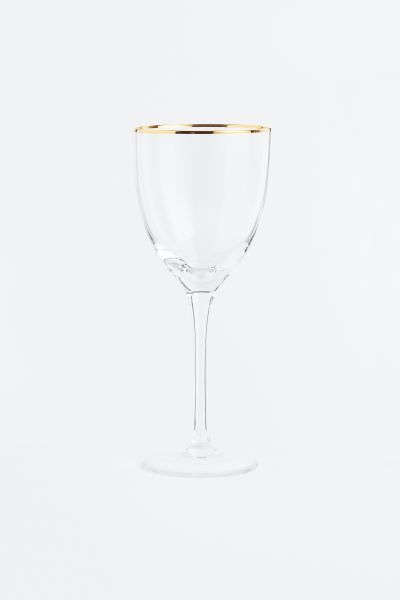 Glass with Gold-colored Rim | H&M (US + CA)