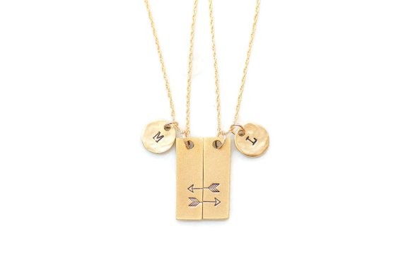 Best Friend Necklace, Friendship Necklace, Best Friend Gift, Matching Necklaces,Bridesmaid Gift,S... | Etsy (US)