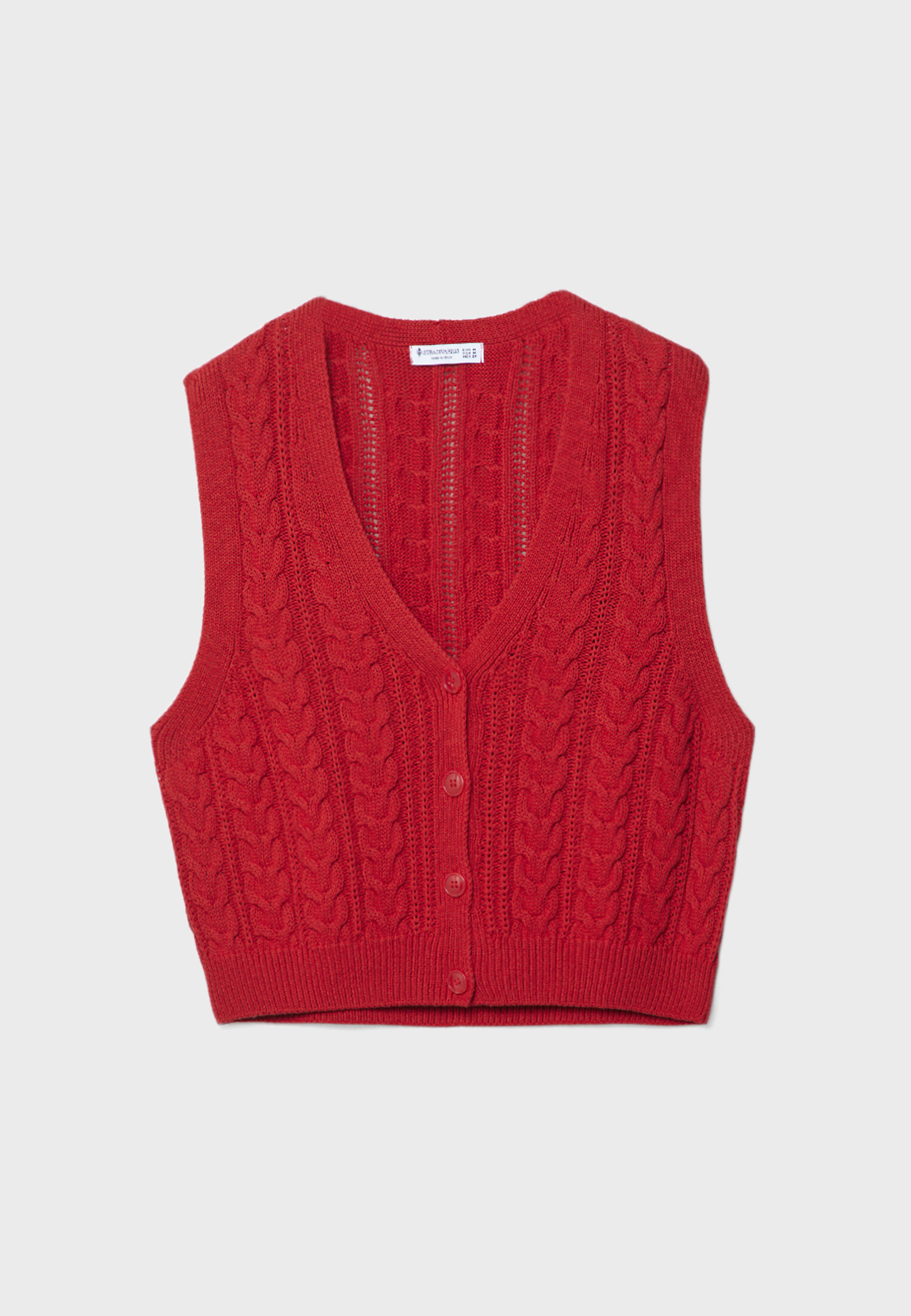 Buttoned knit gilet-style top | Stradivarius (UK)