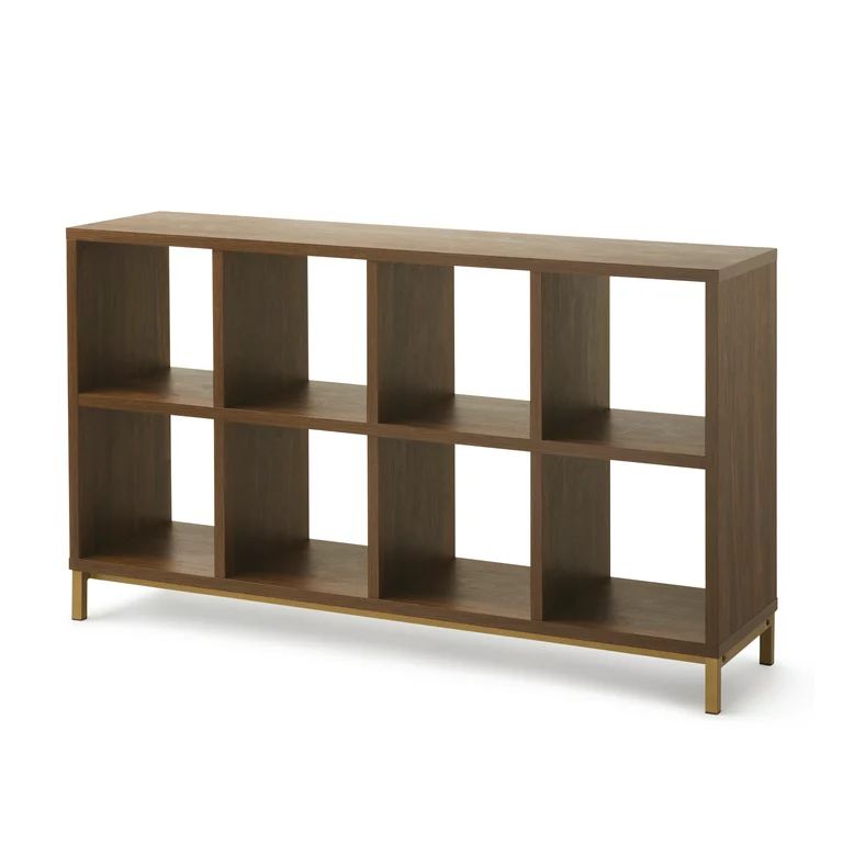 Better Homes & Gardens 8-Cube Organizer with Metal Base, Vintage Walnut - Walmart.com | Walmart (US)