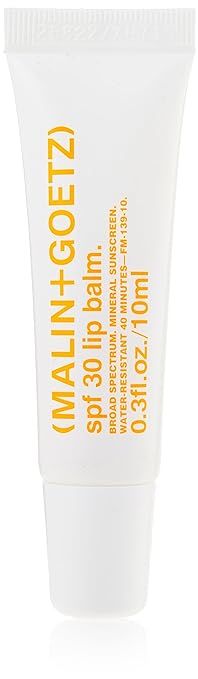 Malin + Goetz SPF 30 Lip Balm, 0.3fl oz, 10ml – Water Resistant for 40 Minutes, Lip Balm & Mois... | Amazon (US)