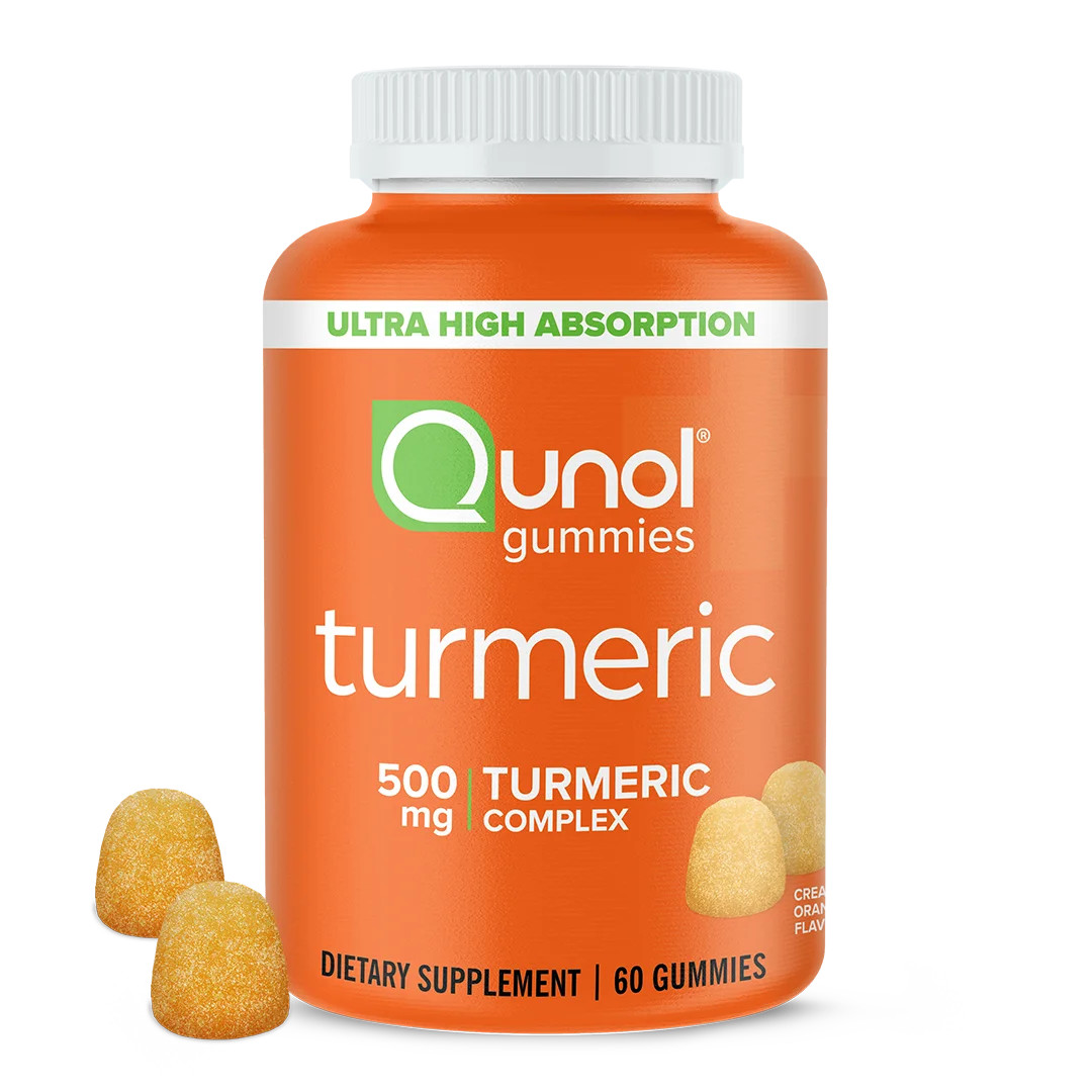 Qunol Turmeric Curcumin Gummies (60 Count) with Ultra High Absorption, 500mg Joint Support Herbal... | Walmart (US)