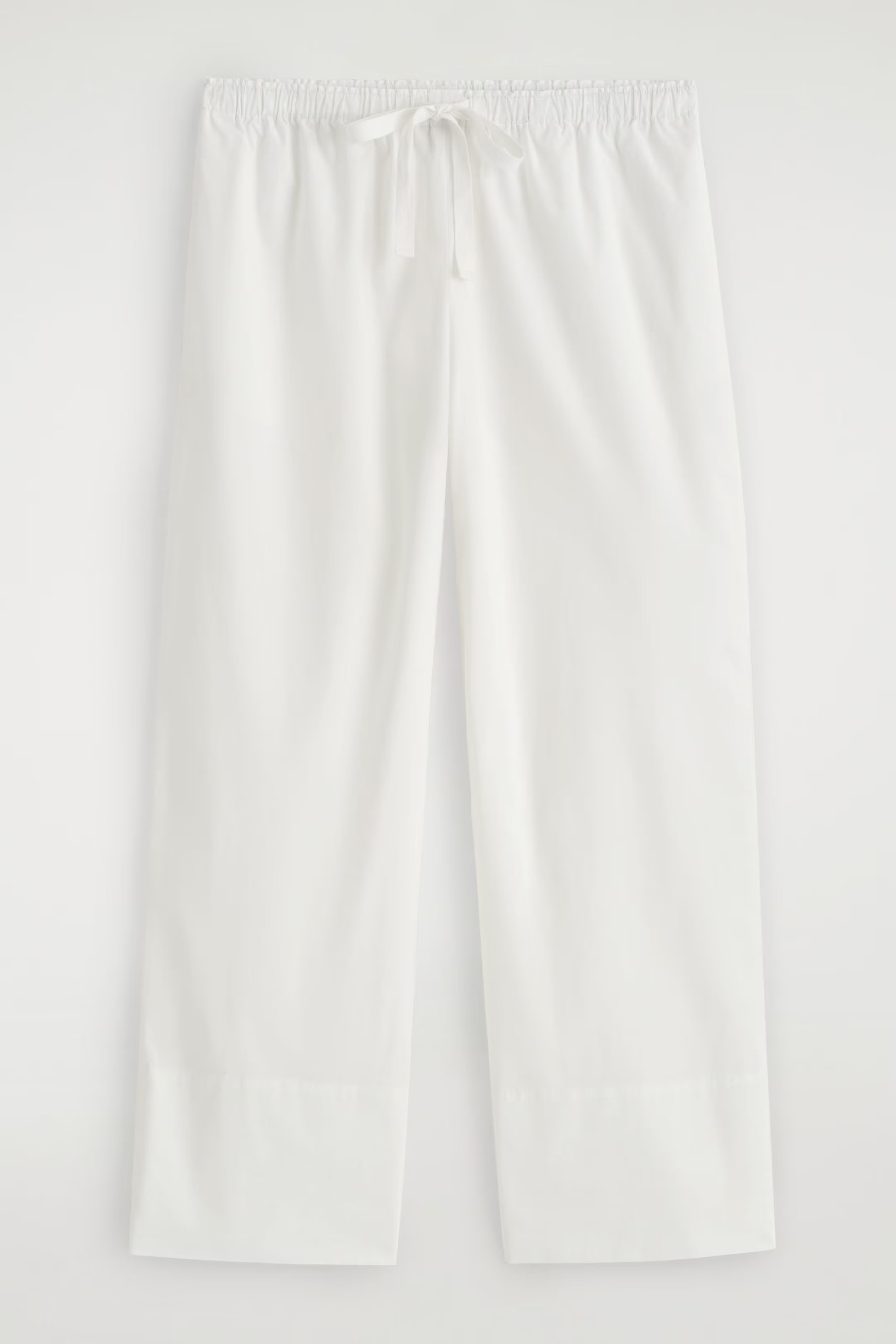 DRAWSTRING COTTON TROUSERS - WHITE | COS | COS UK