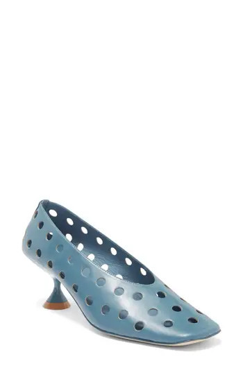 Jeffrey Campbell Suckerpnch Perforated Pump in Dusty Blue at Nordstrom Rack, Size 6.5 | Nordstrom Rack