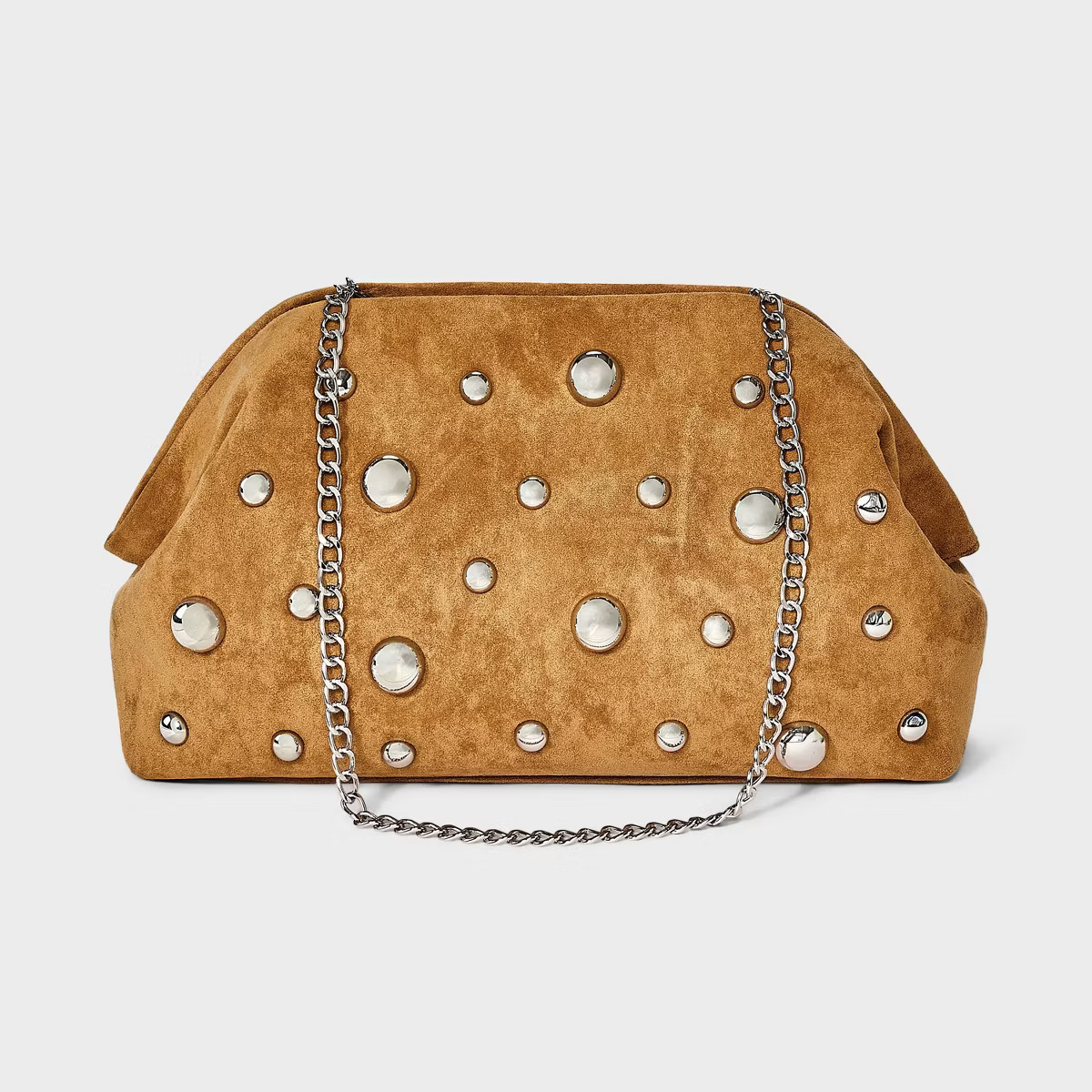 Studded Oversized Clutch - A New Day™ Brown | Target