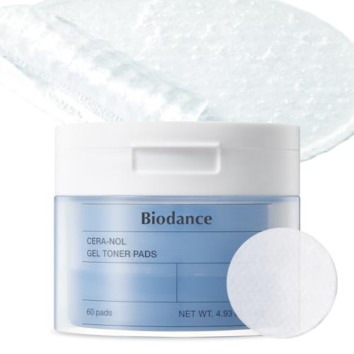Biodance Cera-nol Gel Toner Pads | Hydrating, Soothing Korean Toner Pads for Sensitive Skin | 4.93 fl.oz.(140g), 60Pads | Amazon (US)