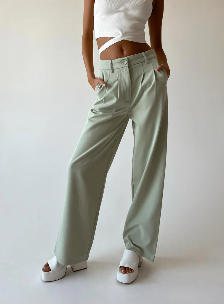 Archer Pants Green | Princess Polly US