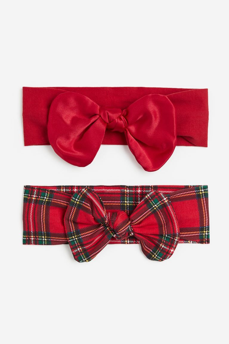 2-pack Bow-detail Hairbands | H&M (US + CA)