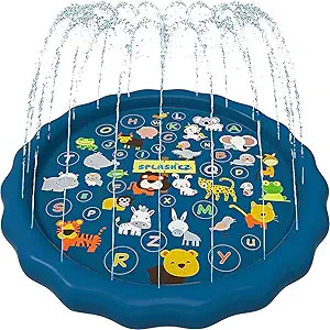 SplashEZ 3-in-1 Splash Pad, Sprinkler for Kids and Wading Pool for Learning – Children’s Spri... | Amazon (US)