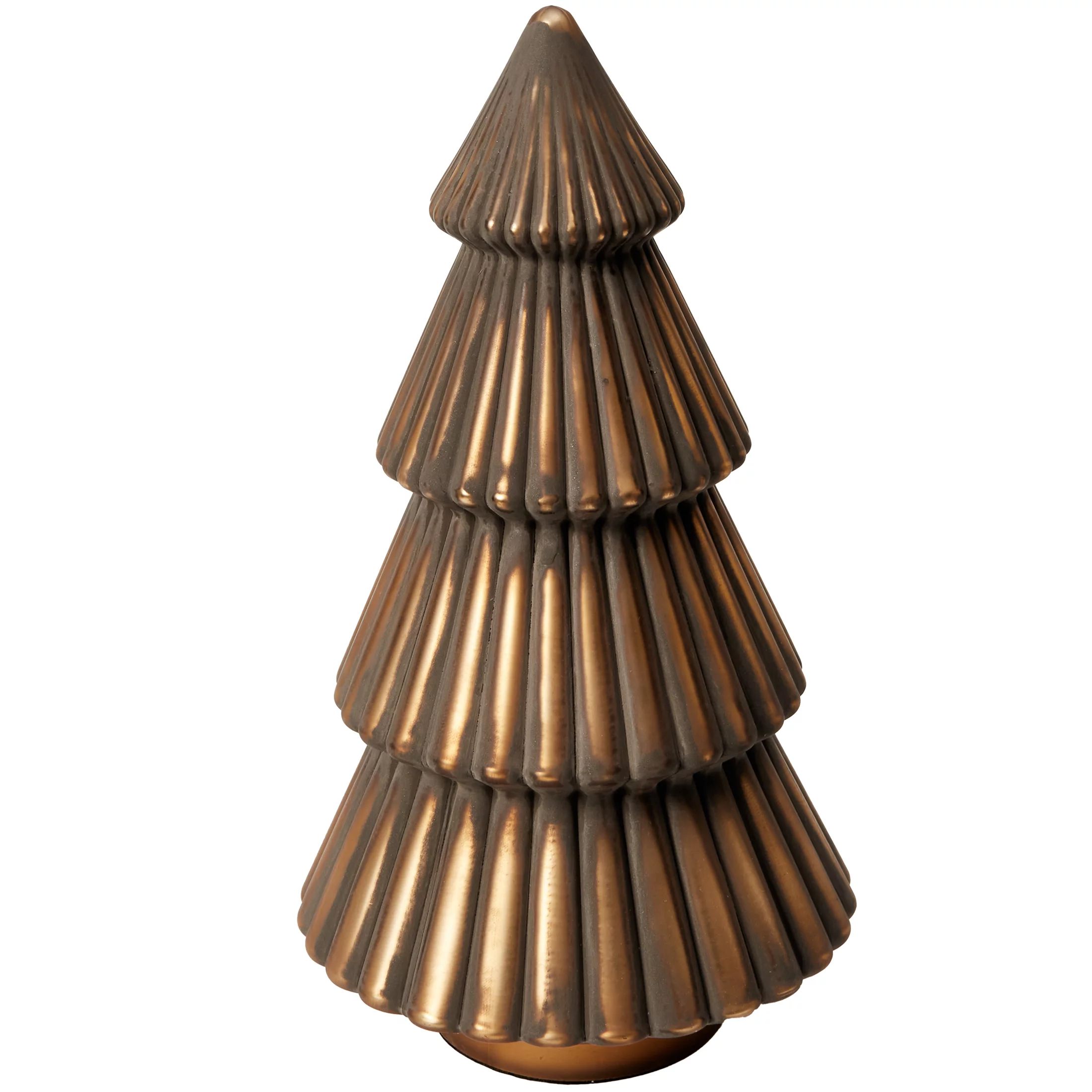 Holiday Time Table Top Copper Glass Tree Decoration, 11.8 inch | Walmart (US)