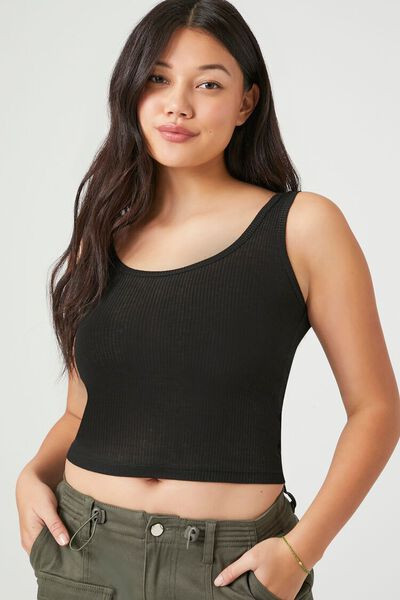 Ribbed Knit Scoop Tank Top | Forever 21 (US)