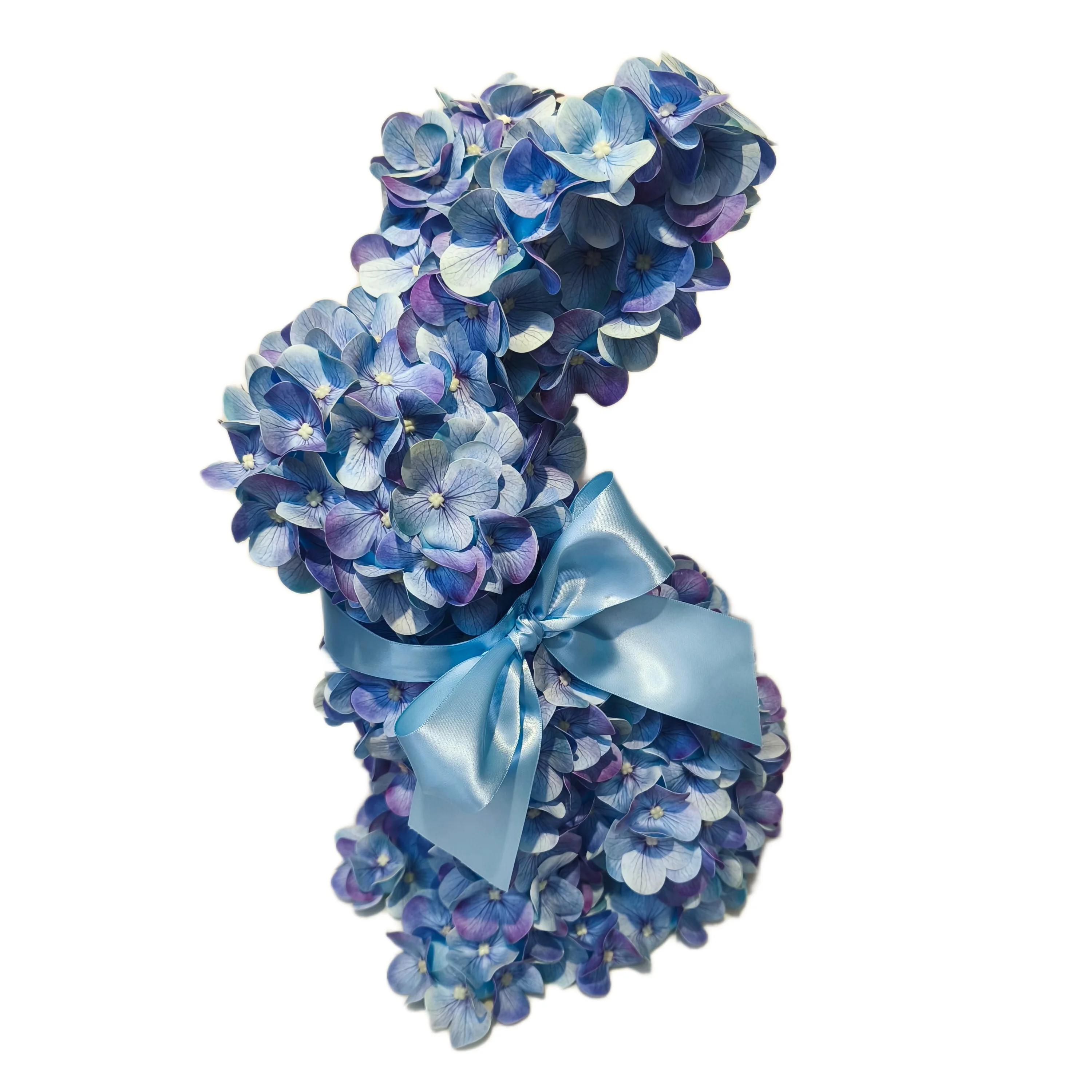Hydrangea Bunny Tabletop Decoration, Blue, 16", Easter by Way To Celebrate | Walmart (US)