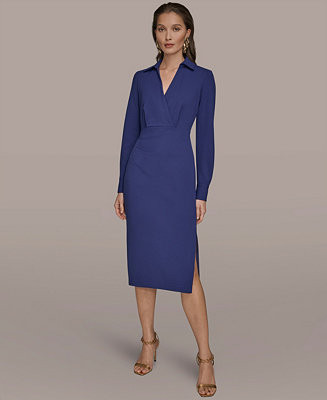 Women's Collared Midi Dress | Macy's