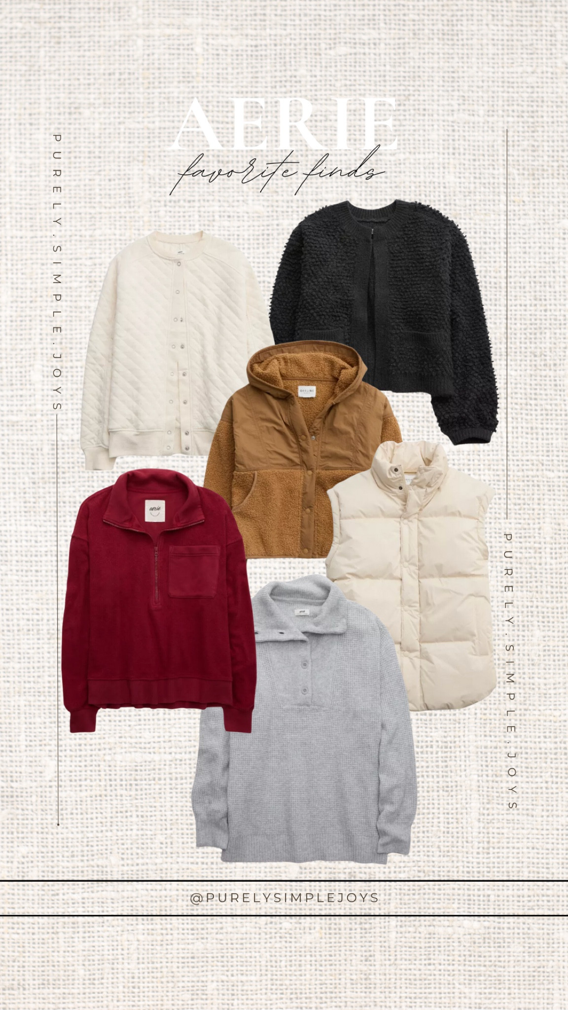 Loving all these aerie cozy and cute tops & jackets!♥️

#LTKStyleTip #LTKFindsUnder50