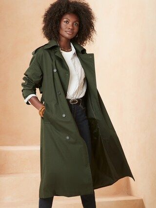 Petite Cotton Twill Trench Coat | Banana Republic Factory