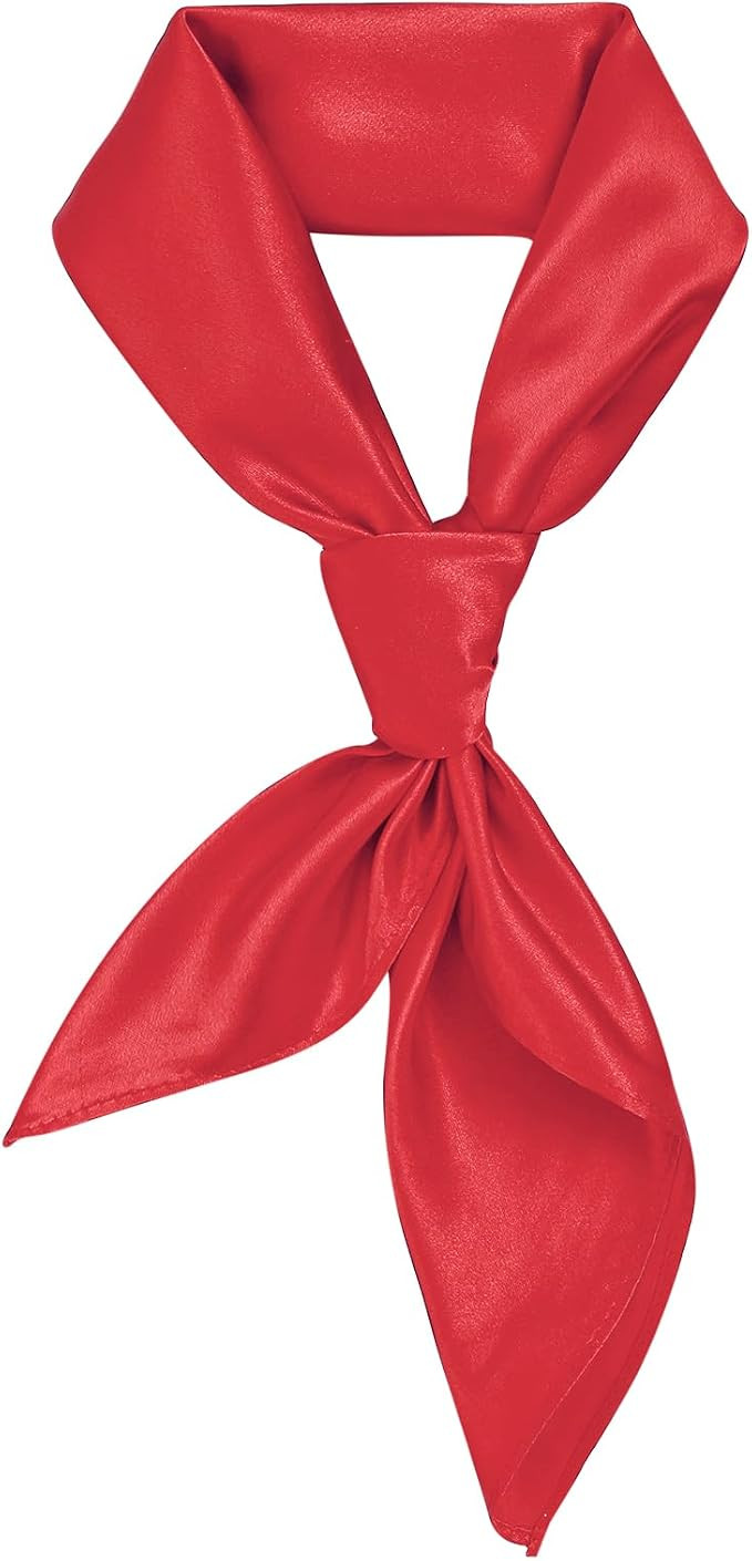 American Trends 23.5" Women's Satin Scarf, Lightweight Silk Feeling Neck Scarf, Square Neckerchie... | Amazon (US)