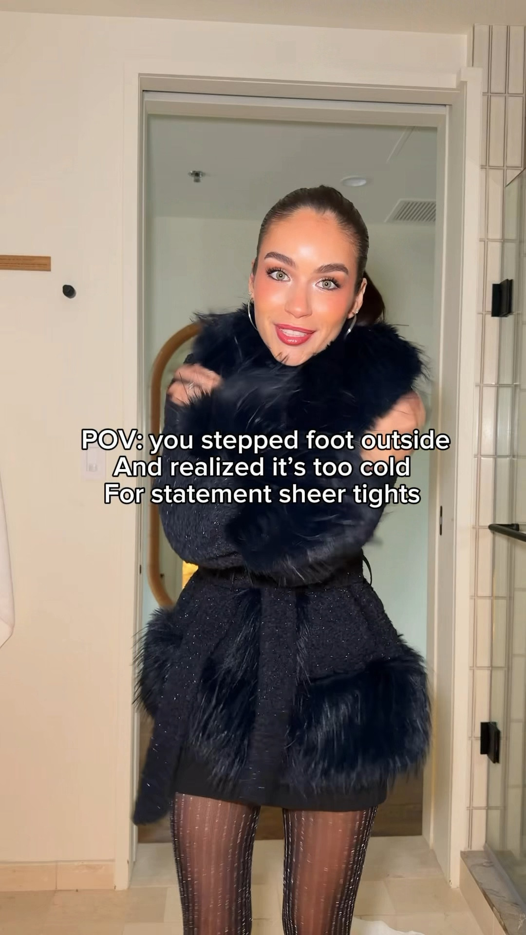 Winter outfit and the fleece lined tights that saved me from freezing outside so I could still wear my statement tights 

#LTKSeasonal #LTKgrwm #LTKHoliday