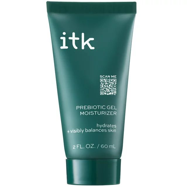 ITK Prebiotic Gel Moisturizer with Niacinamide + Squalane for Acne-Prone, Oily Skin, 2 oz | Walmart (US)