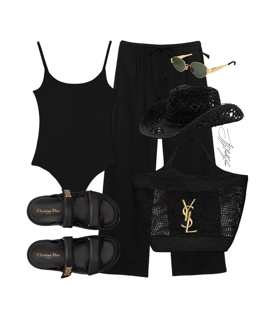 Summer outfit 🖤 Images are incorrect, black clothing is linked 🫶🏼

#LTKeurope #LTKtravel #LTKspring