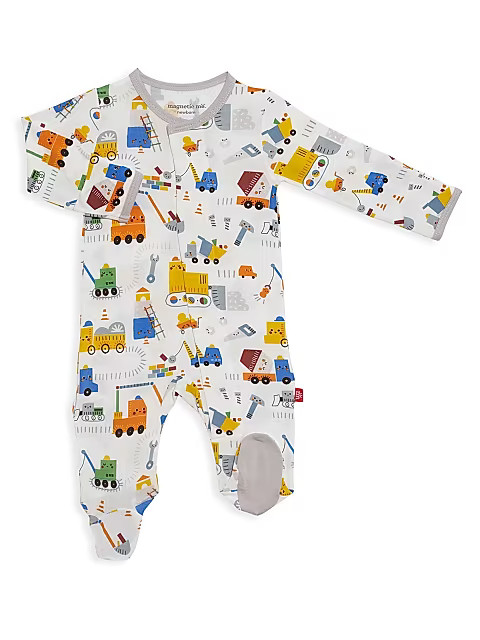 Baby Boy's Toe Zone Modal Magnetic Footie | Saks Fifth Avenue