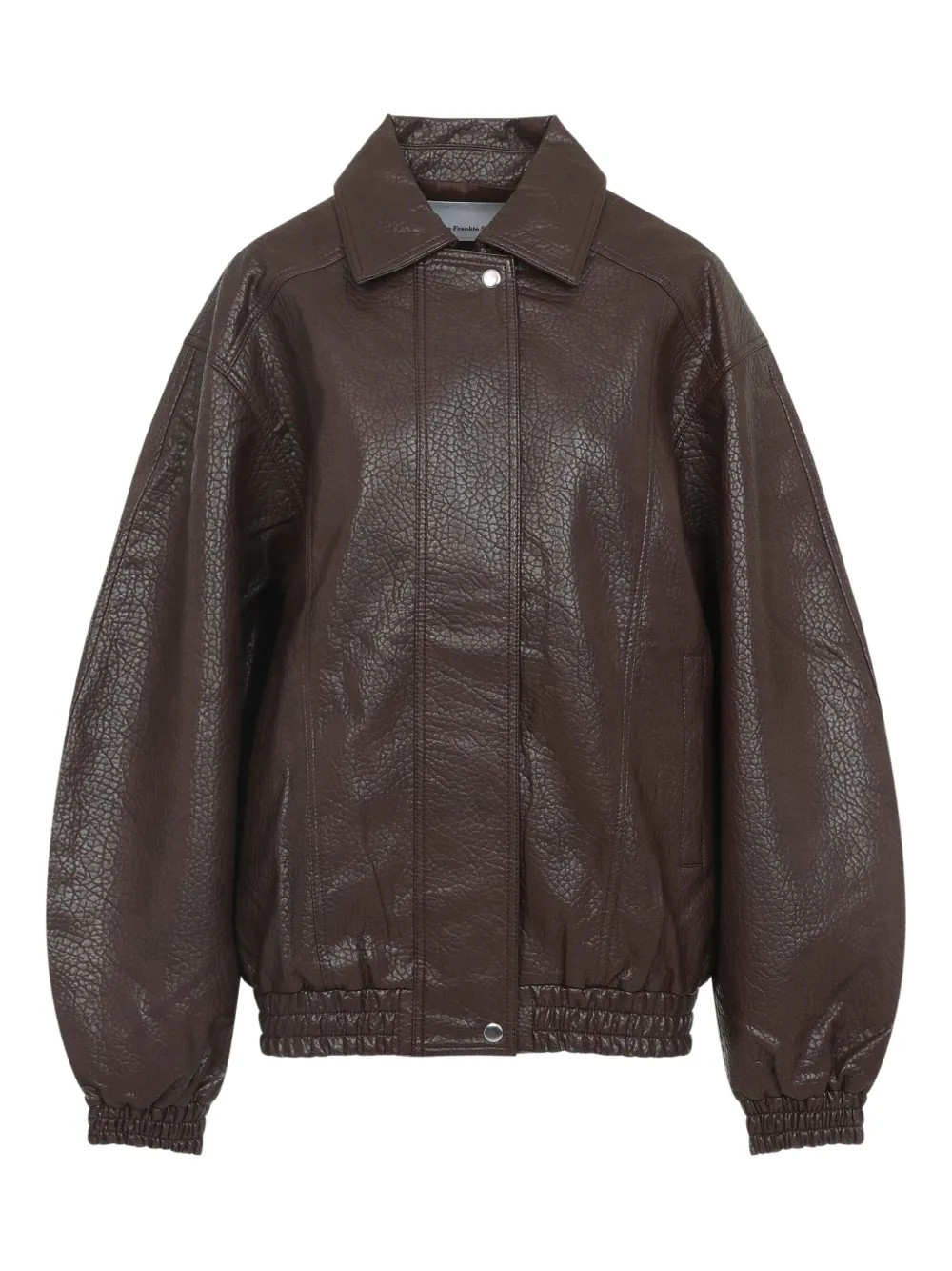 faux-leather bomber jacket | Farfetch (BR)