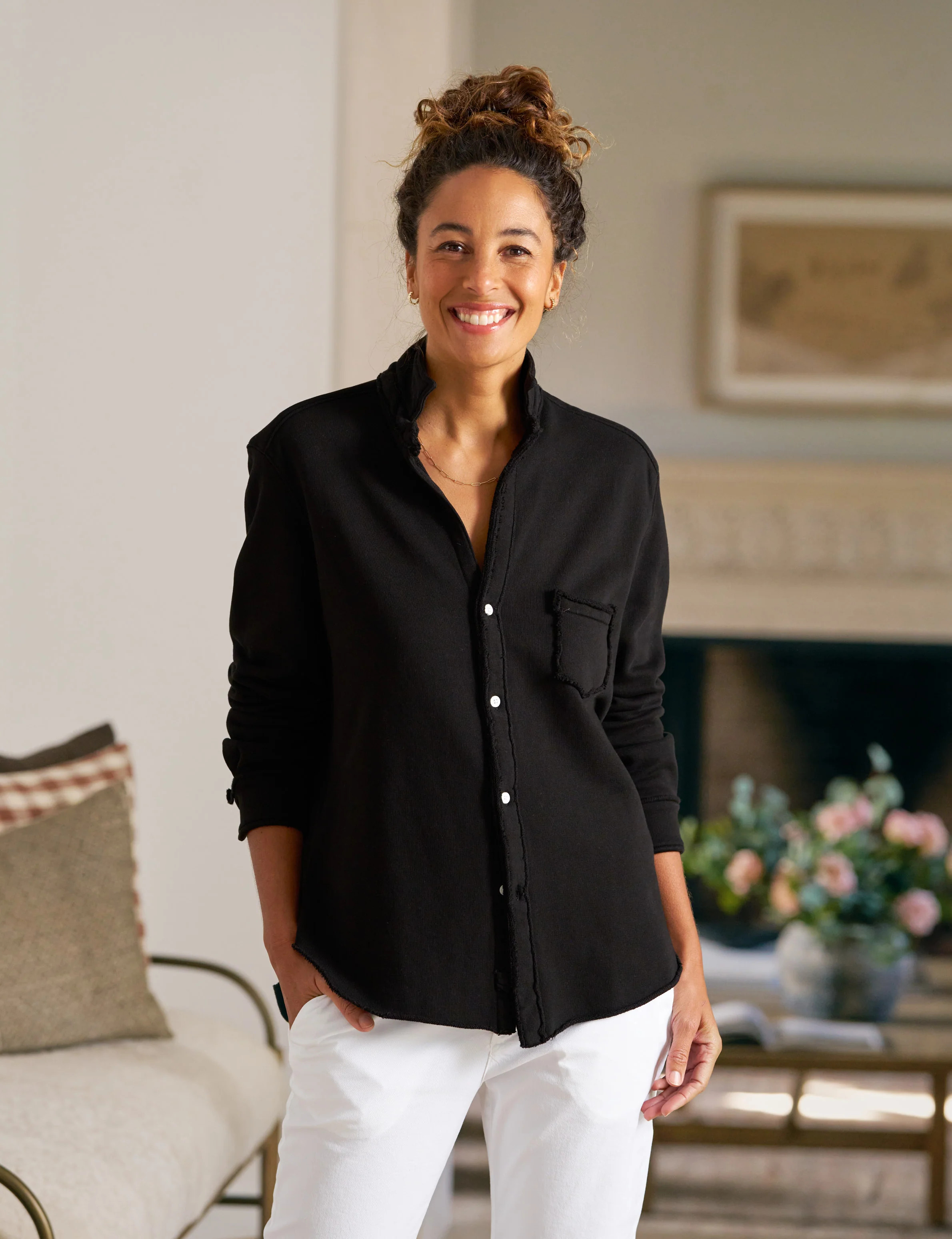 EILEEN Black, Triple Fleece | Frank & Eileen