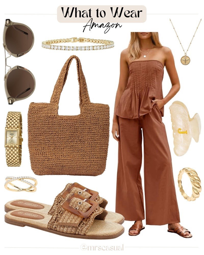 This Amazon brown set is giving expensive vacation energy 🤎 Would you wear this?

#LTKOver40 #LTKootd #LTKSeasonal