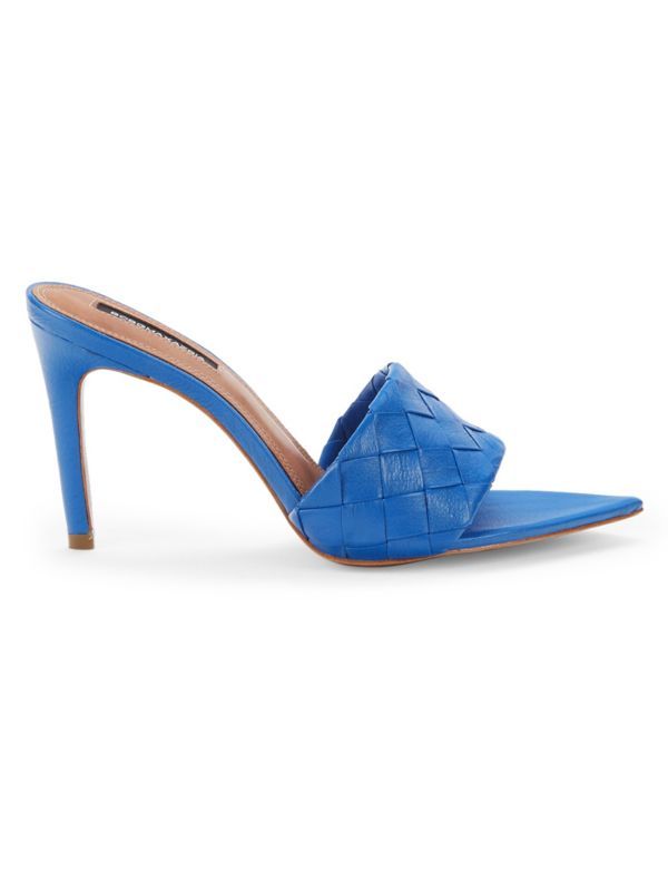 Danni Woven Leather Heel Sandals | Saks Fifth Avenue OFF 5TH