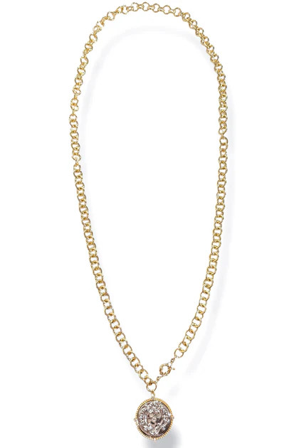 Up To Me Twotone Pendant long Chain Necklace | The Willow Tree