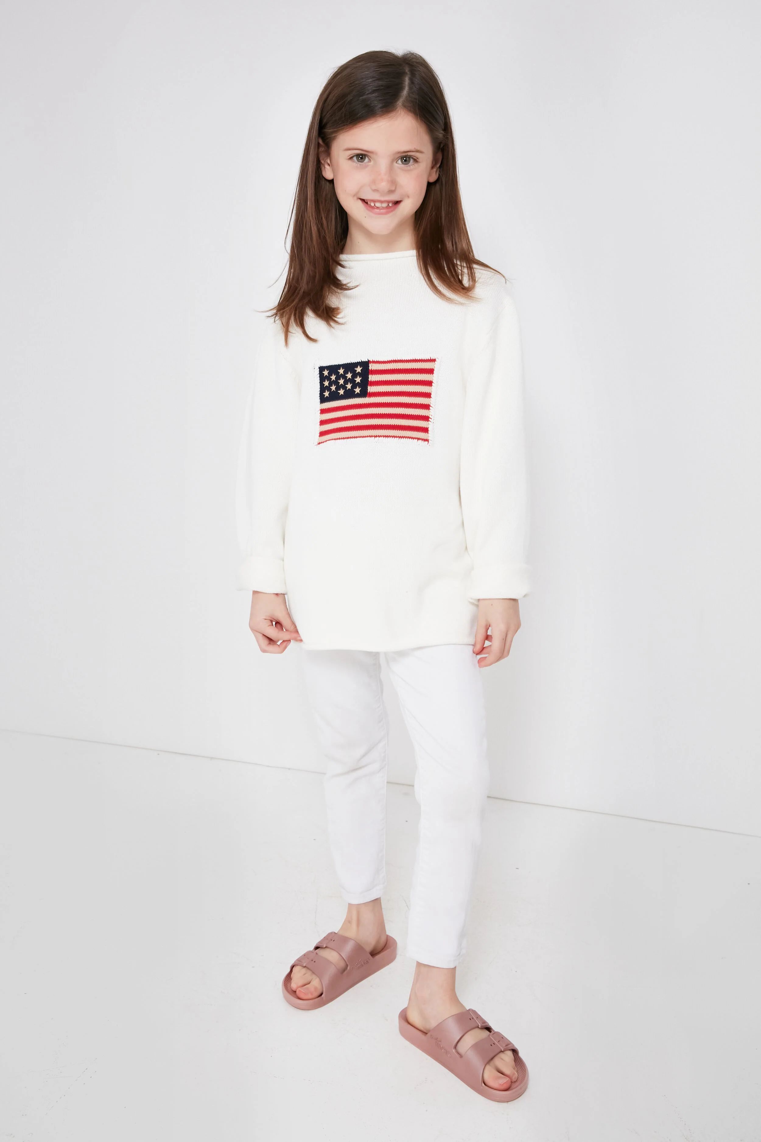 Kid's Ivory Americana Sweater | Tuckernuck (US)