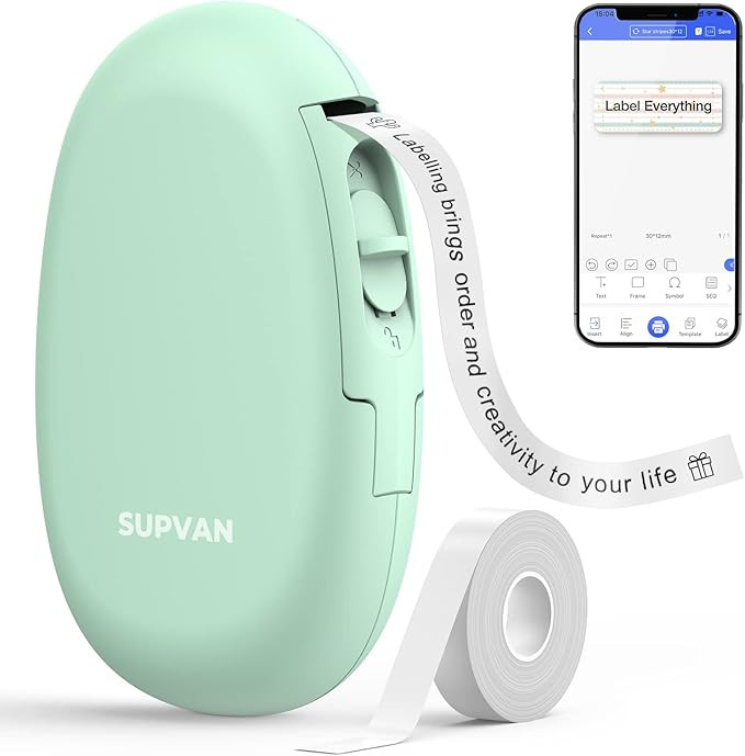 SUPVAN Label Makers E10 Mini Bluetooth Label Printer Wireless Labeler Label Maker Machine Multipl... | Amazon (US)