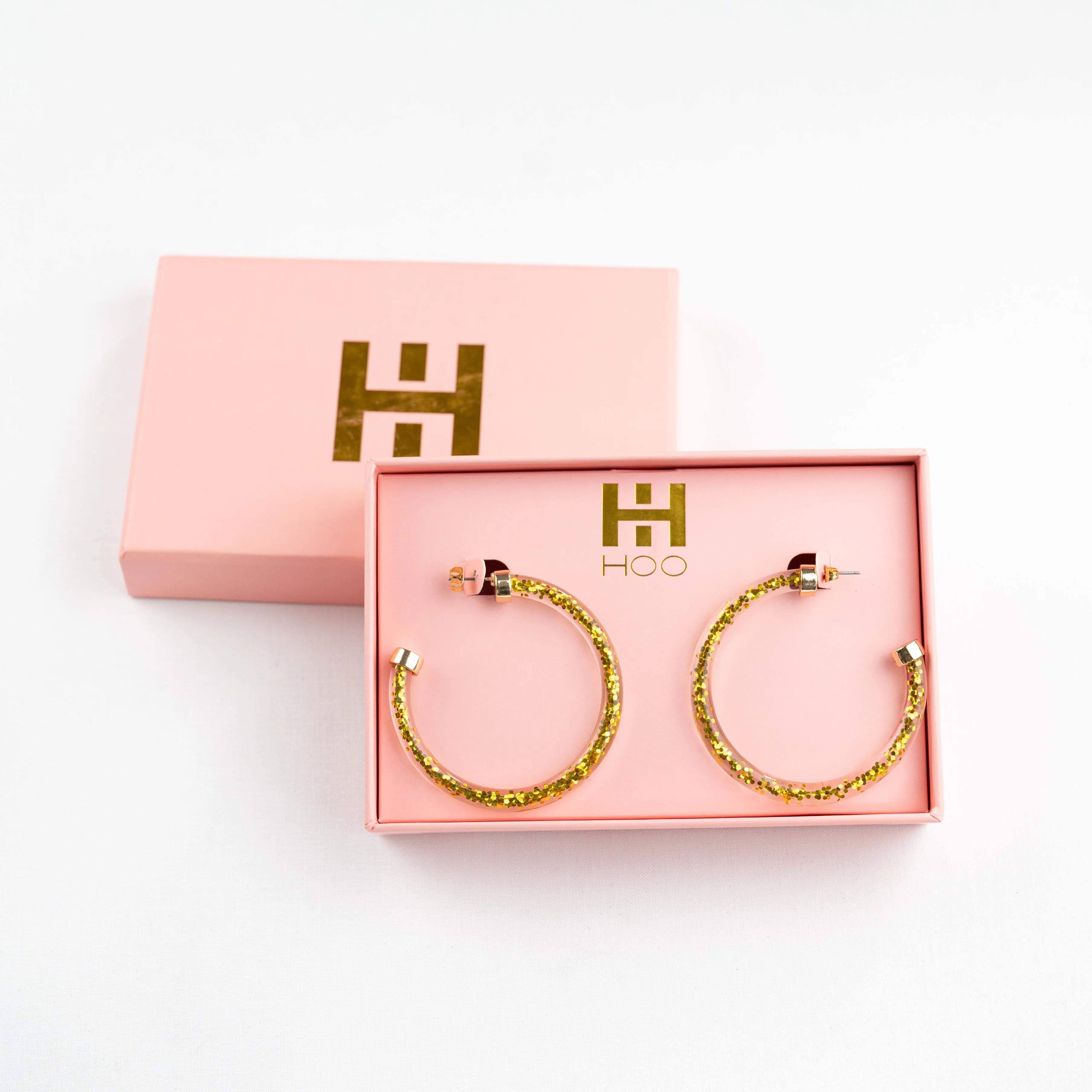 Hoops - Gold Glitter | Hoo Hoops