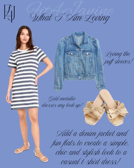 Love how you can take a casual t-shirt dress and turn it into a statement look! Add a denim jacket and fun flats to create a chic and stylish ensemble. 

Fit4Janine, Spring Outfits, Vacation Outfits

#LTKfindsunder100 #LTKstyletip #LTKSeasonal