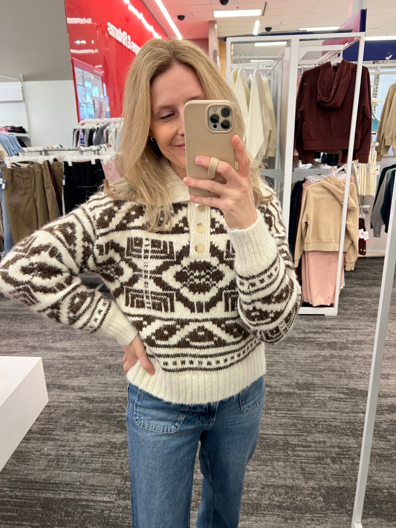 Target sweater size XS here, runs big. Looks like jcrew or Veronica beard #targetstyle 

#LTKOver40 #LTKFindsUnder50