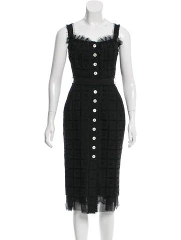 Eyelet-Accented Midi Dress w/ Tags | The Real Real, Inc.