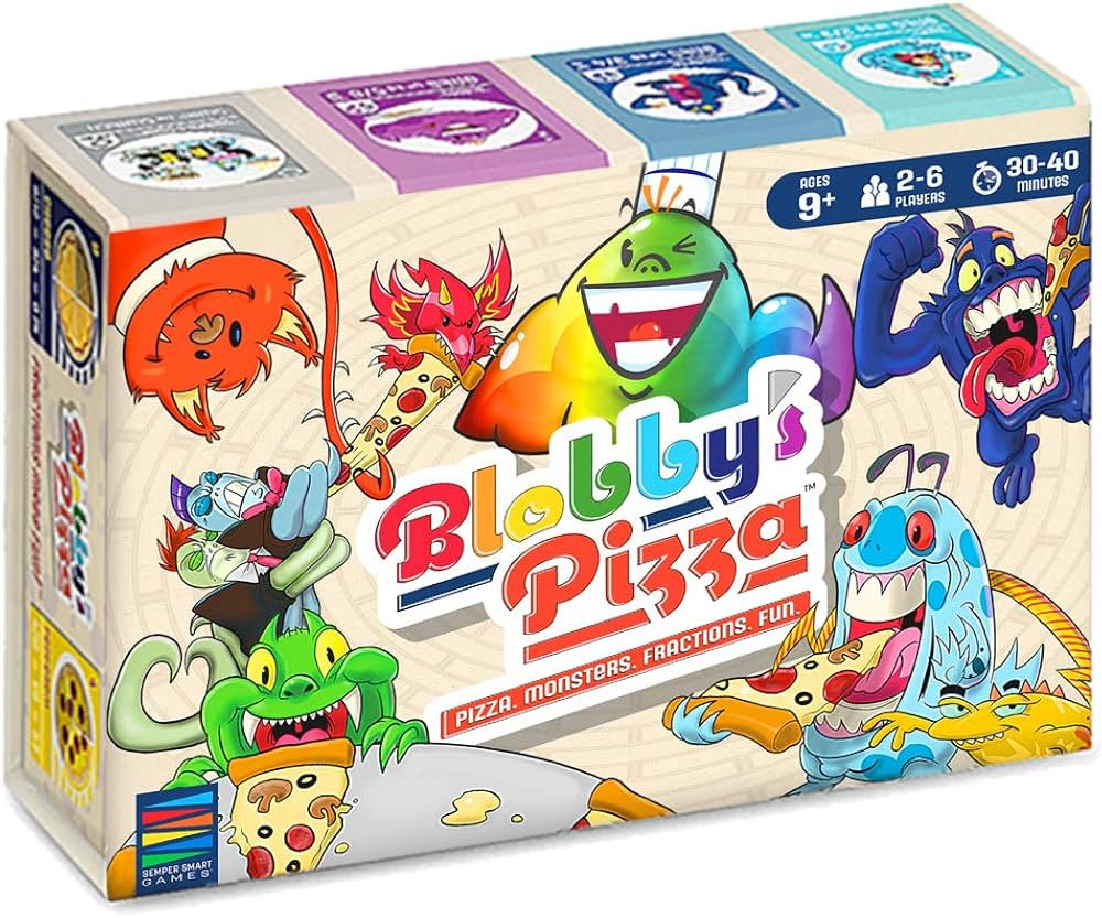 Semper Smart Games Blobby's Pizza Math Card Game: Crazy Fun Strategic Pizza Eating Contest Betwee... | Amazon (US)